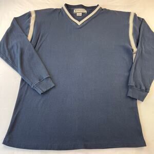 Ringo Sports Y2K v-neck shirt men’s size 2X Navy Blue